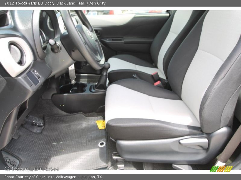 Black Sand Pearl / Ash Gray 2012 Toyota Yaris L 3 Door
