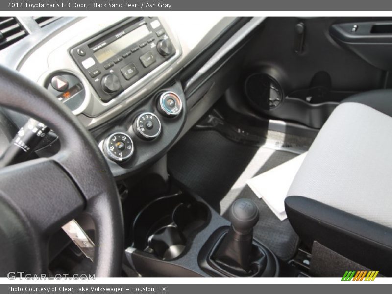 Black Sand Pearl / Ash Gray 2012 Toyota Yaris L 3 Door