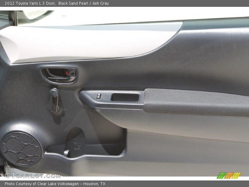 Black Sand Pearl / Ash Gray 2012 Toyota Yaris L 3 Door