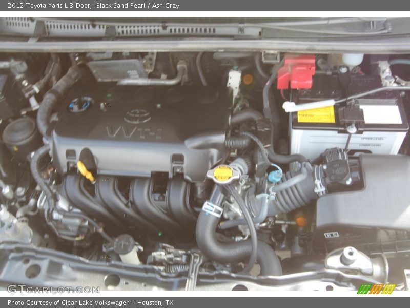 Black Sand Pearl / Ash Gray 2012 Toyota Yaris L 3 Door