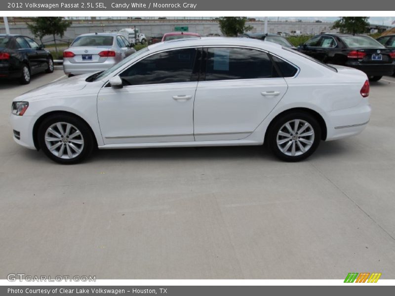 Candy White / Moonrock Gray 2012 Volkswagen Passat 2.5L SEL