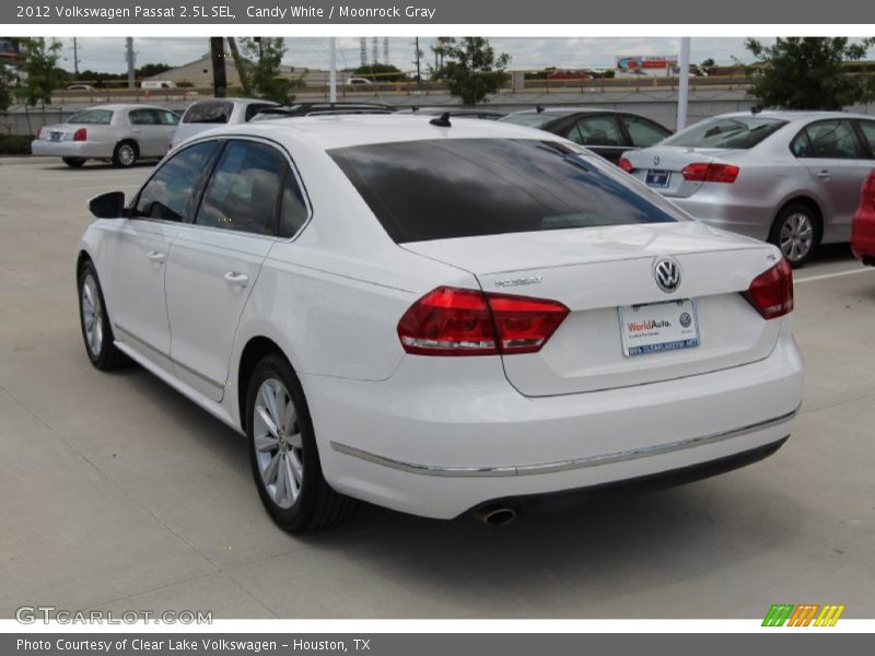 Candy White / Moonrock Gray 2012 Volkswagen Passat 2.5L SEL