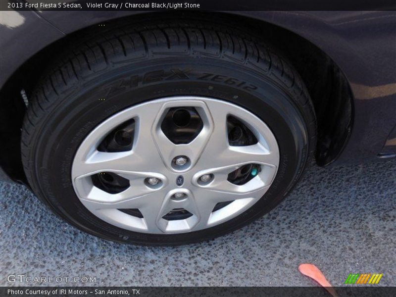 Violet Gray / Charcoal Black/Light Stone 2013 Ford Fiesta S Sedan