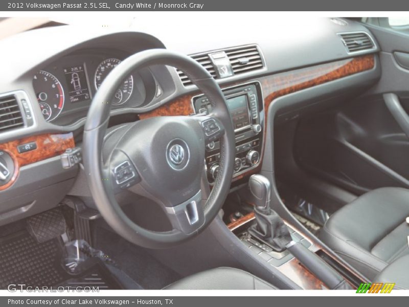 Candy White / Moonrock Gray 2012 Volkswagen Passat 2.5L SEL