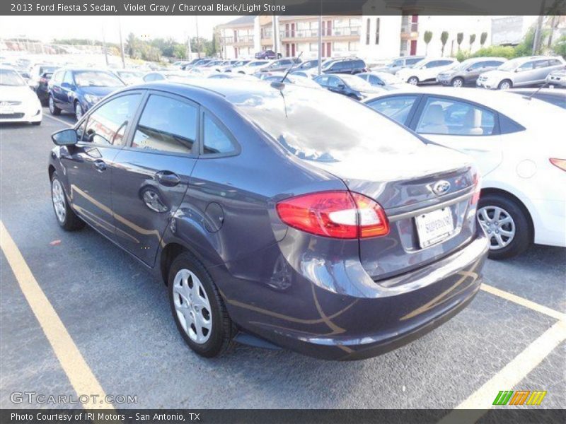 Violet Gray / Charcoal Black/Light Stone 2013 Ford Fiesta S Sedan