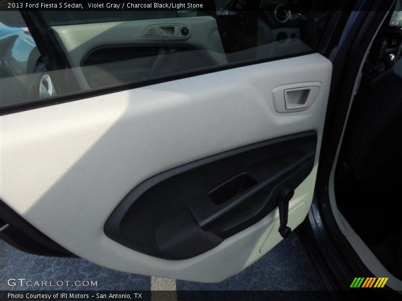 Violet Gray / Charcoal Black/Light Stone 2013 Ford Fiesta S Sedan