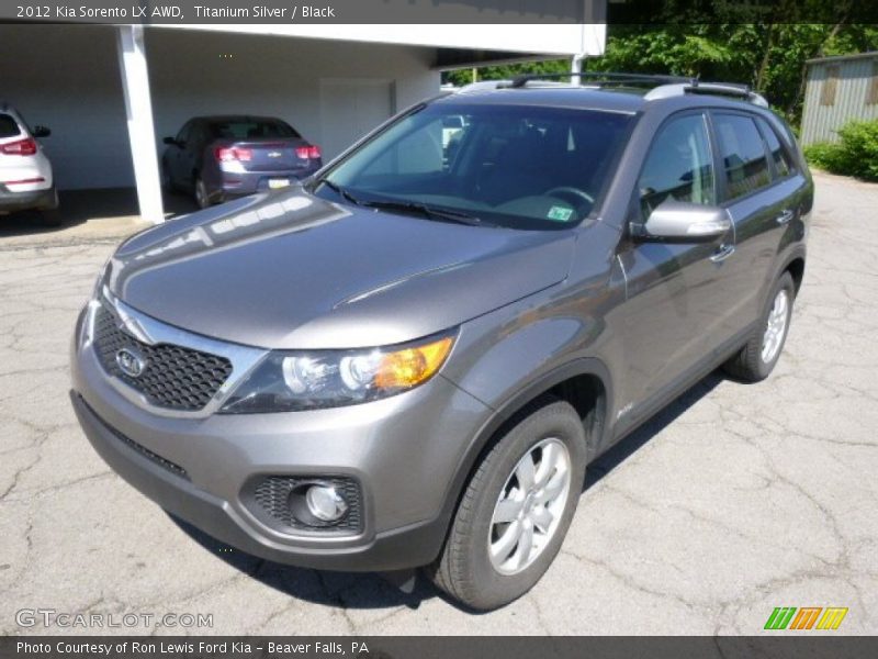 Titanium Silver / Black 2012 Kia Sorento LX AWD