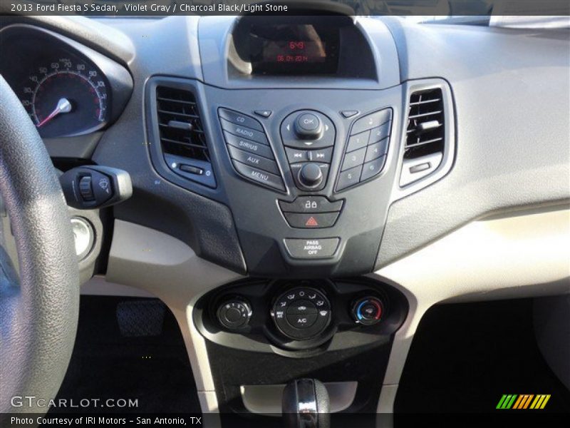 Violet Gray / Charcoal Black/Light Stone 2013 Ford Fiesta S Sedan