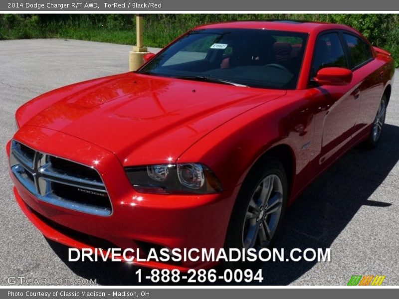 TorRed / Black/Red 2014 Dodge Charger R/T AWD