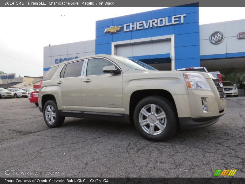 Champagne Silver Metallic / Jet Black 2014 GMC Terrain SLE