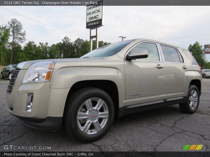 Champagne Silver Metallic / Jet Black 2014 GMC Terrain SLE