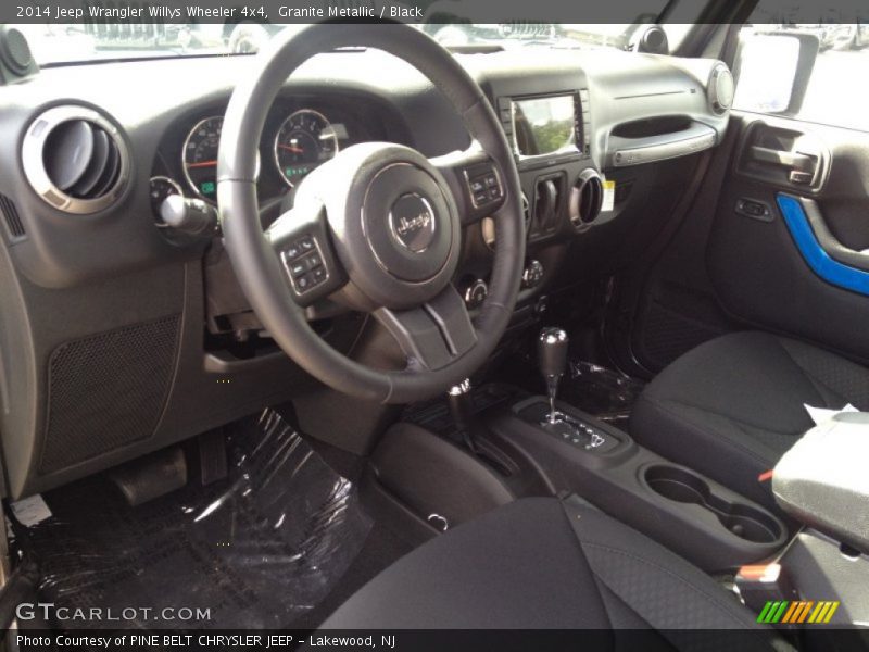 Granite Metallic / Black 2014 Jeep Wrangler Willys Wheeler 4x4