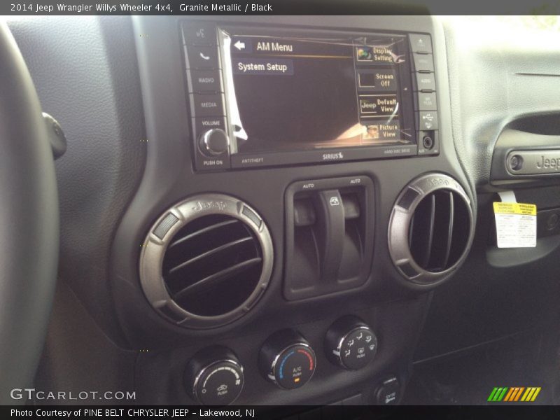 Granite Metallic / Black 2014 Jeep Wrangler Willys Wheeler 4x4
