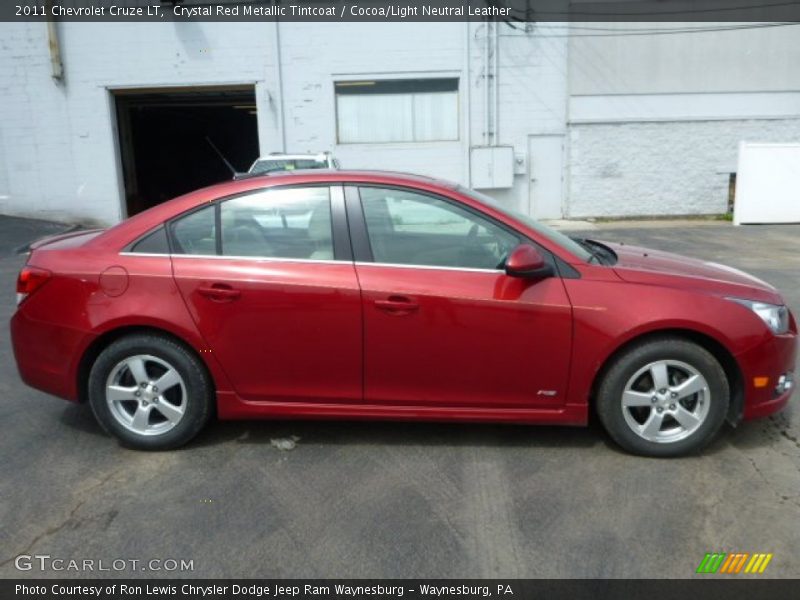 Crystal Red Metallic Tintcoat / Cocoa/Light Neutral Leather 2011 Chevrolet Cruze LT