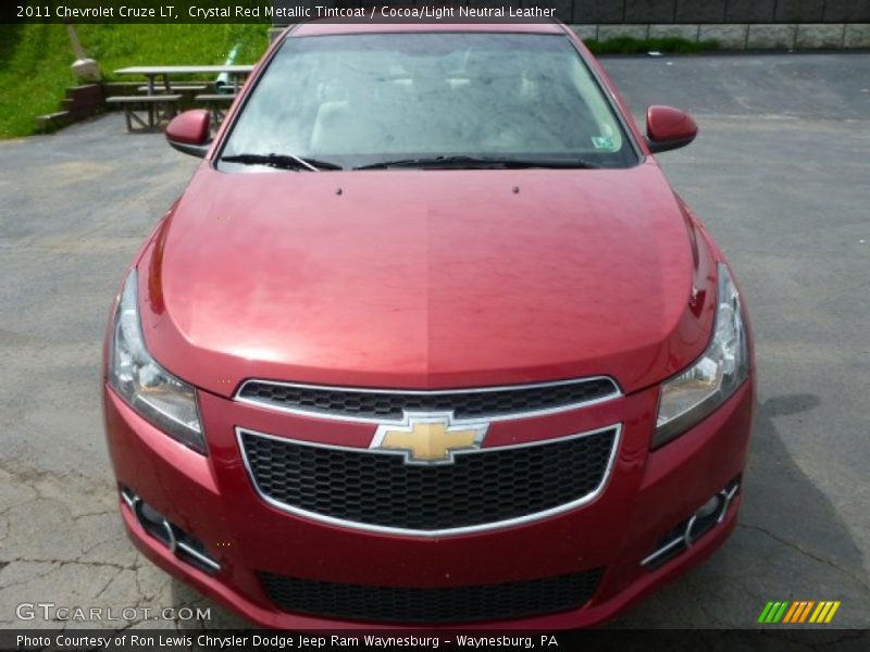 Crystal Red Metallic Tintcoat / Cocoa/Light Neutral Leather 2011 Chevrolet Cruze LT