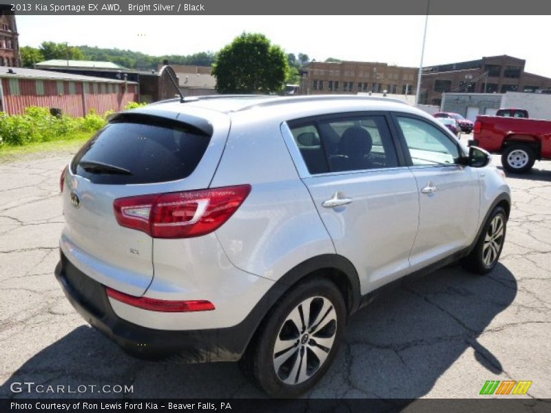 Bright Silver / Black 2013 Kia Sportage EX AWD