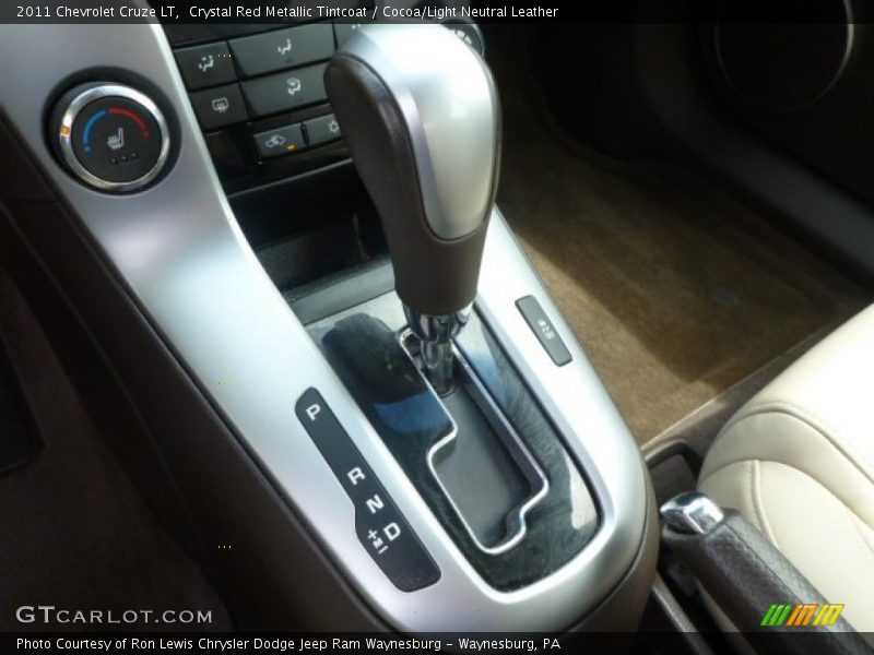 Crystal Red Metallic Tintcoat / Cocoa/Light Neutral Leather 2011 Chevrolet Cruze LT
