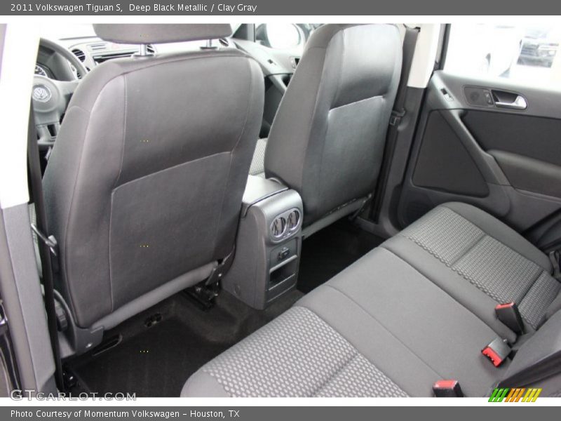 Deep Black Metallic / Clay Gray 2011 Volkswagen Tiguan S