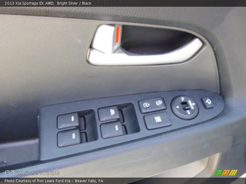 Bright Silver / Black 2013 Kia Sportage EX AWD