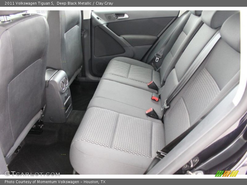 Deep Black Metallic / Clay Gray 2011 Volkswagen Tiguan S