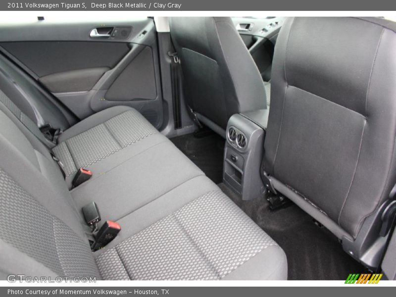 Deep Black Metallic / Clay Gray 2011 Volkswagen Tiguan S