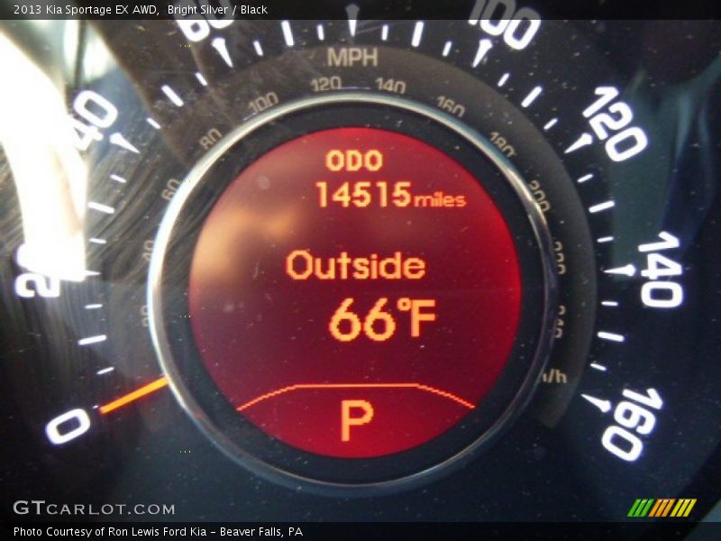 Bright Silver / Black 2013 Kia Sportage EX AWD