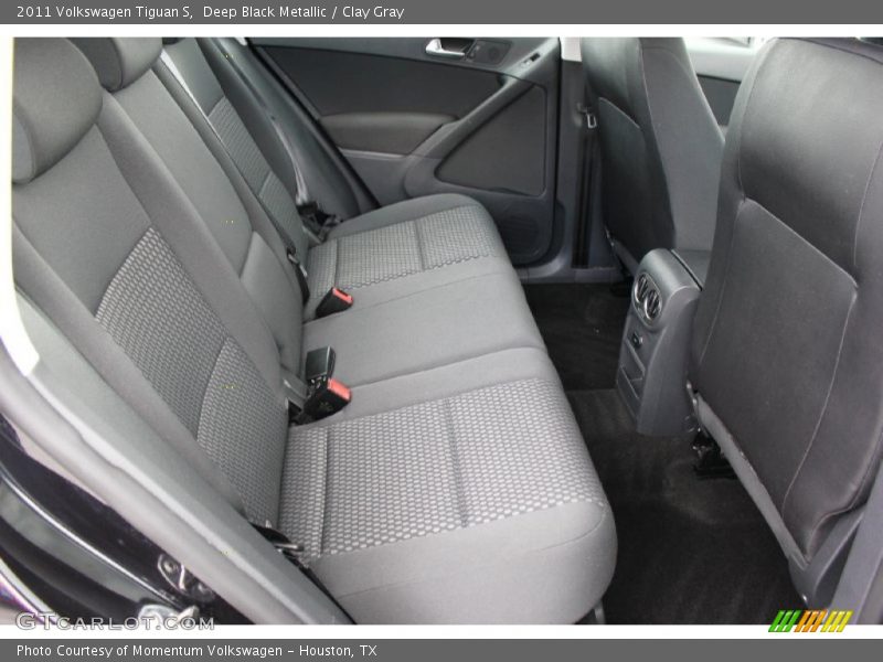 Deep Black Metallic / Clay Gray 2011 Volkswagen Tiguan S