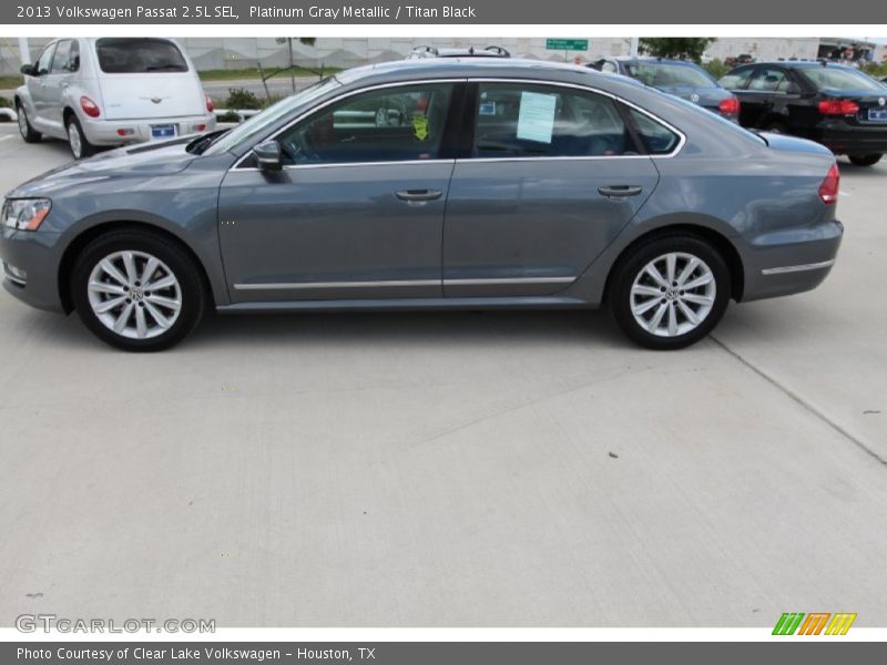 Platinum Gray Metallic / Titan Black 2013 Volkswagen Passat 2.5L SEL