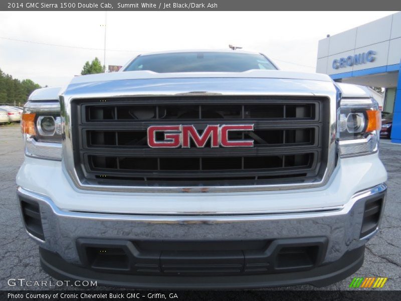 Summit White / Jet Black/Dark Ash 2014 GMC Sierra 1500 Double Cab