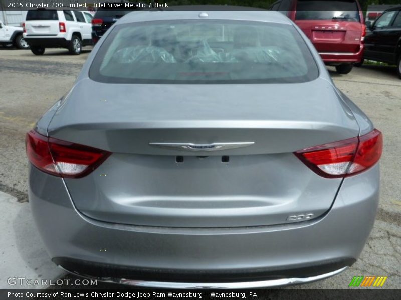 Billet Silver Metallic / Black 2015 Chrysler 200 Limited