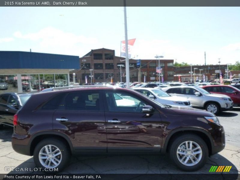Dark Cherry / Black 2015 Kia Sorento LX AWD