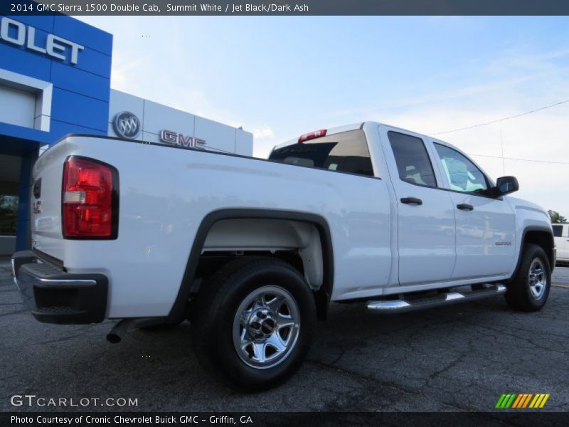 Summit White / Jet Black/Dark Ash 2014 GMC Sierra 1500 Double Cab