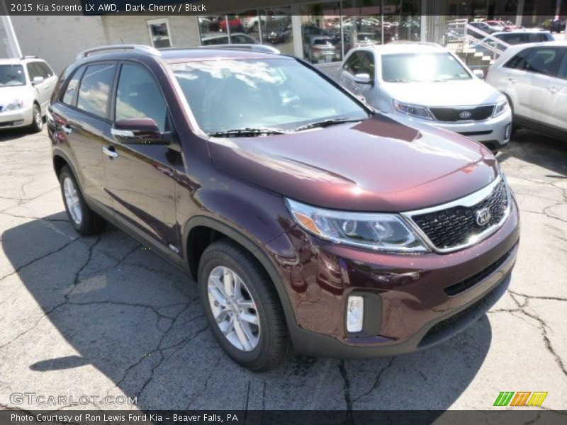 Dark Cherry / Black 2015 Kia Sorento LX AWD