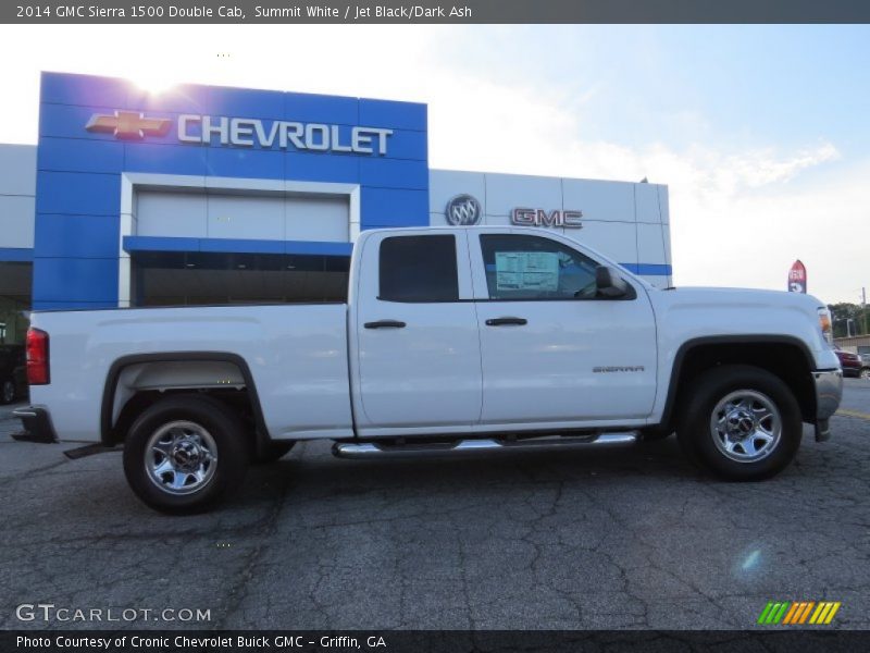 Summit White / Jet Black/Dark Ash 2014 GMC Sierra 1500 Double Cab