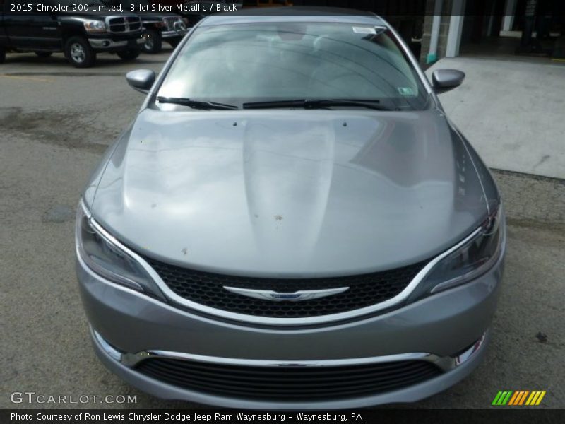 Billet Silver Metallic / Black 2015 Chrysler 200 Limited