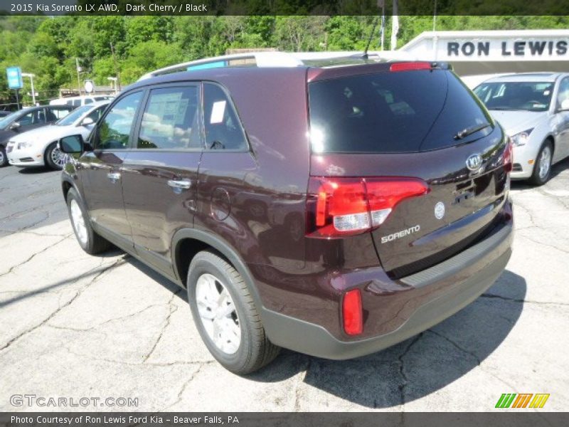 Dark Cherry / Black 2015 Kia Sorento LX AWD
