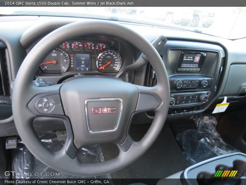 Summit White / Jet Black/Dark Ash 2014 GMC Sierra 1500 Double Cab