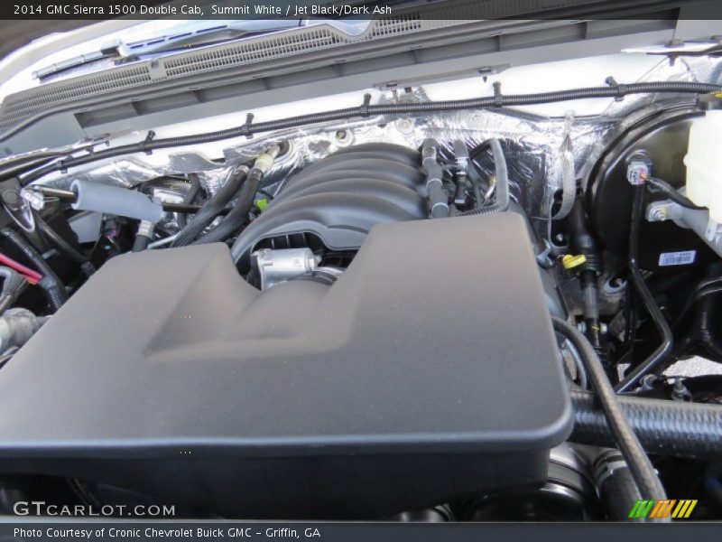 Summit White / Jet Black/Dark Ash 2014 GMC Sierra 1500 Double Cab