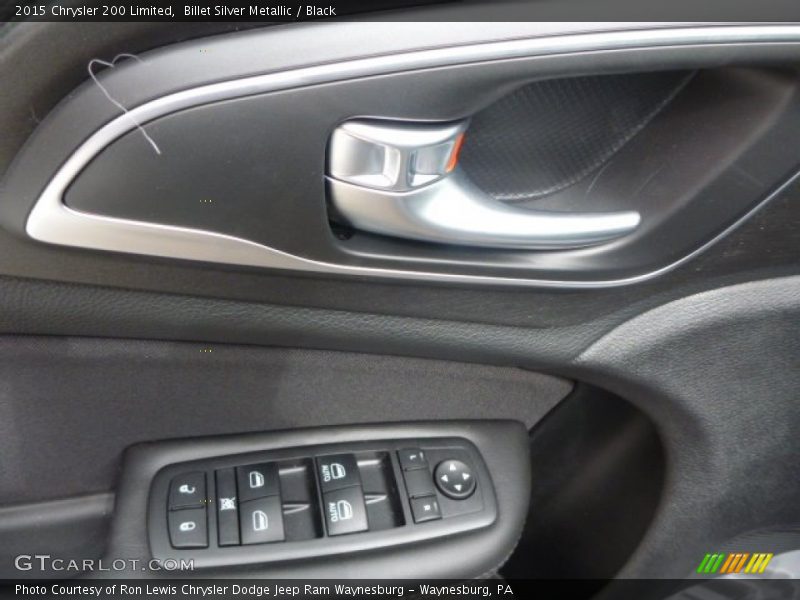 Billet Silver Metallic / Black 2015 Chrysler 200 Limited