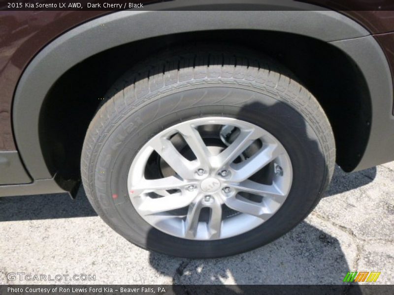 Dark Cherry / Black 2015 Kia Sorento LX AWD