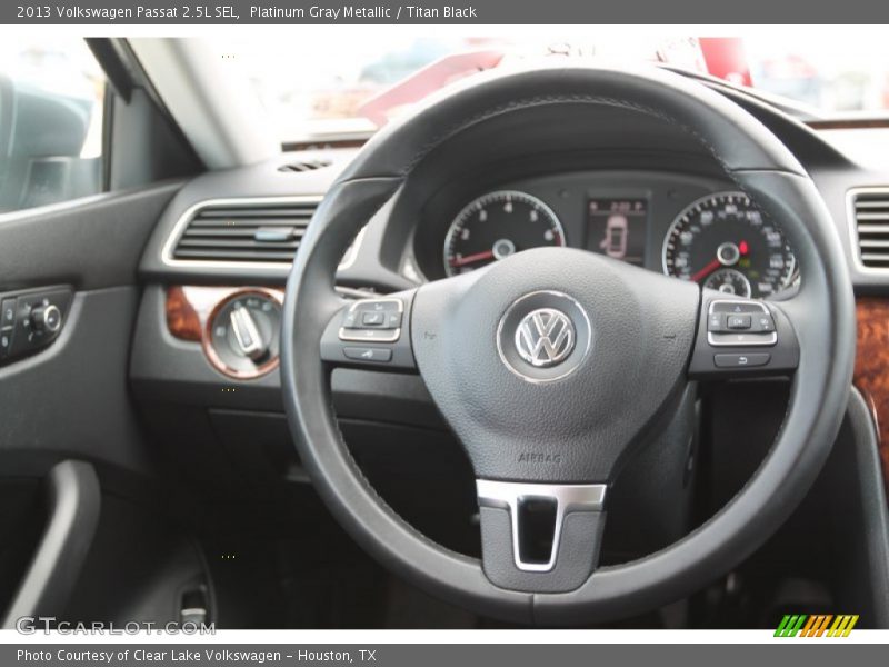 Platinum Gray Metallic / Titan Black 2013 Volkswagen Passat 2.5L SEL