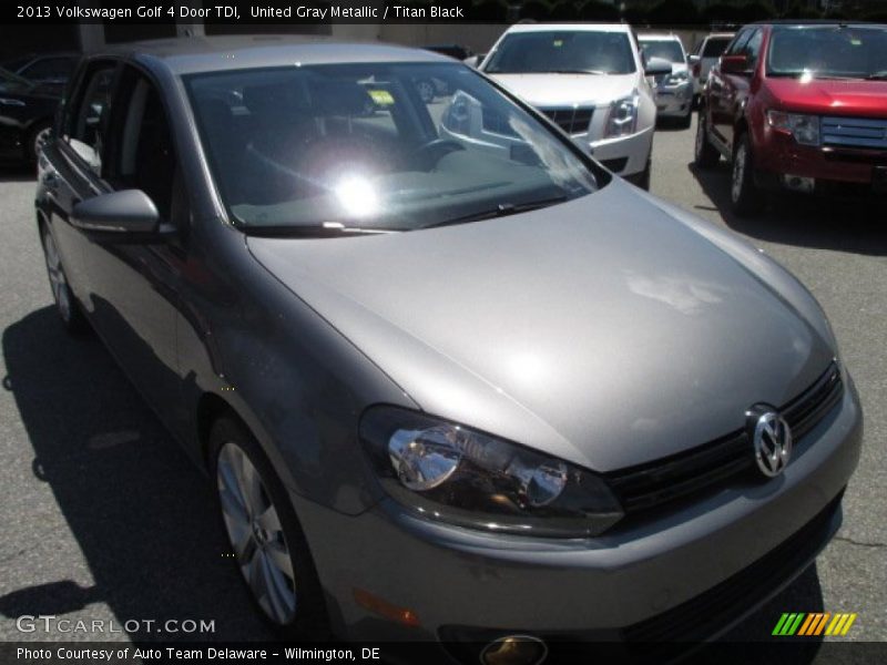 United Gray Metallic / Titan Black 2013 Volkswagen Golf 4 Door TDI