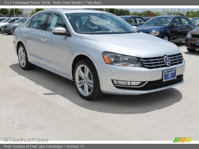 Reflex Silver Metallic / Titan Black 2013 Volkswagen Passat TDI SE