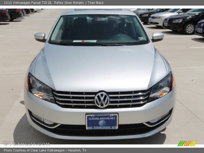 Reflex Silver Metallic / Titan Black 2013 Volkswagen Passat TDI SE
