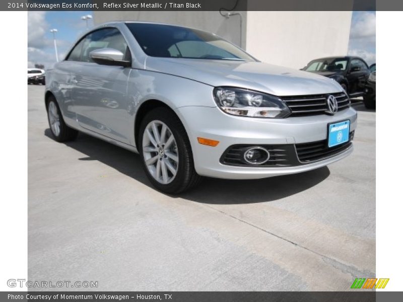 Reflex Silver Metallic / Titan Black 2014 Volkswagen Eos Komfort