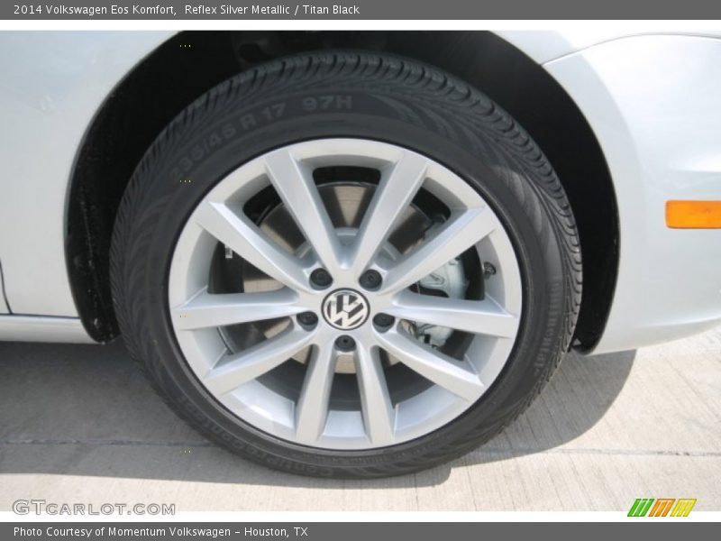 Reflex Silver Metallic / Titan Black 2014 Volkswagen Eos Komfort