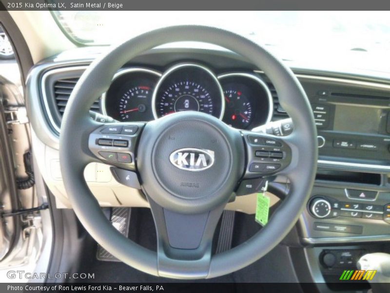 Satin Metal / Beige 2015 Kia Optima LX