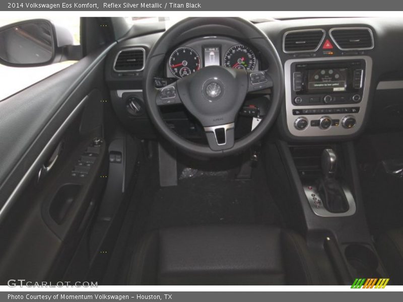 Reflex Silver Metallic / Titan Black 2014 Volkswagen Eos Komfort