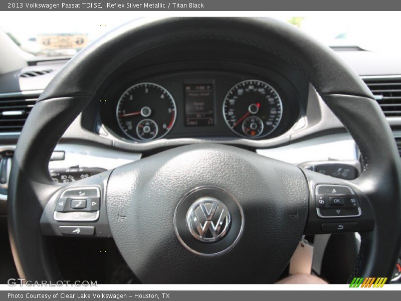 Reflex Silver Metallic / Titan Black 2013 Volkswagen Passat TDI SE