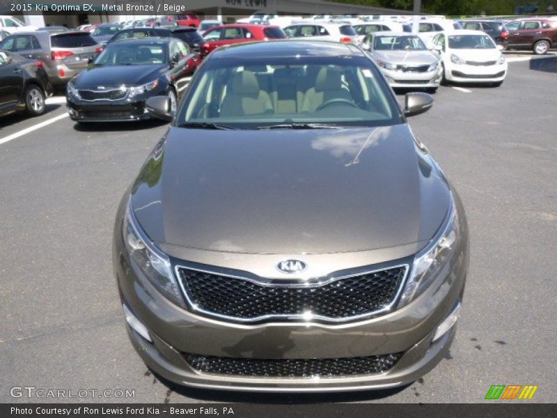 Metal Bronze / Beige 2015 Kia Optima EX